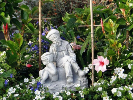 Garten Dekoration Opa Enkel Statue Skulptur Figuren Skulpturen