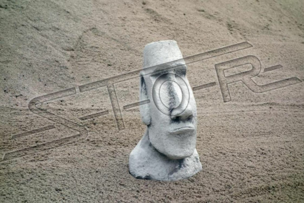 Garten Dekoration Moai Terrasse Stein Figuren Figur Deko Statue
