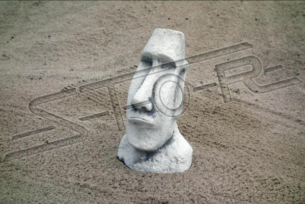 Garten Dekoration Moai Terrasse Stein Figuren Figur Deko Statue