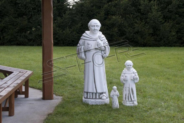 Garten Dekoration Mönch Statue Skulptur Figuren Skulpturen Designer