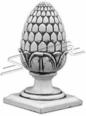 Gartenfigur Figur Stein Deko Garten Säule Skulptur Design Blume Abstrakt Neu