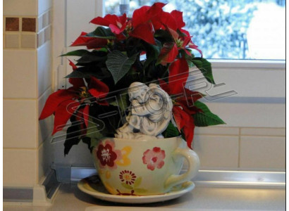 Grabengel Kreuz Grab Deko Grabschmuck Dekoration Stein Statue Klassisch