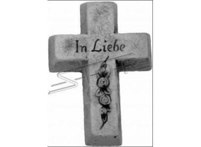 Grabengel Kreuz Grab Deko Grabschmuck Klassisch Stein Dekoration Statue