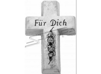 Grabengel Kreuz Grab Deko Klassisch Grabschmuck Stein Dekoration Statue