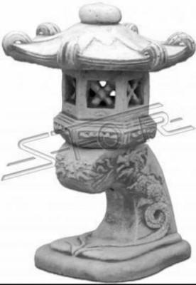 Japanischer Garten Dekoration Lampen Beleuchtung Vogel Tränke