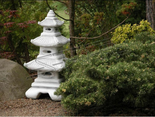 Japanischer Garten Lampen Dekoration Beleuchtung Vogel Tränke