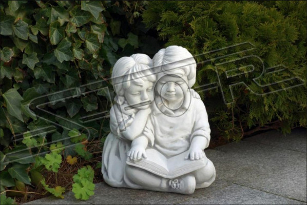 Junge & Mädchen Lesen Garten Dekoration Kinder Figur Figuren