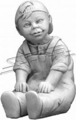 Junge Bub 34cm Figur Statue Figuren Skulptur Statuen Garten