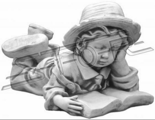 Junge Bub 31cm Figur Statue Figuren Skulptur Statuen Garten Dekoration