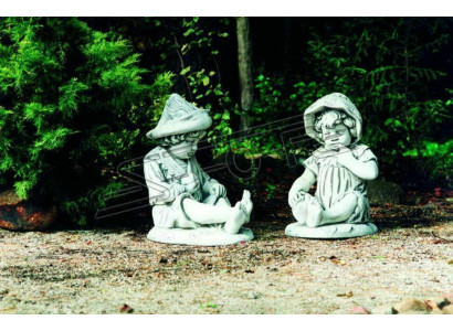 Kind 71cm Skulptur Design Figur Statue Garten Figuren Statuen