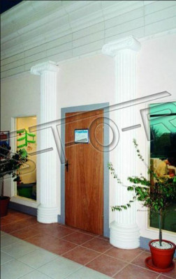 Krone für Säulen Statuen Säule Dekoration 15cm Stein Figuren Antik Stil