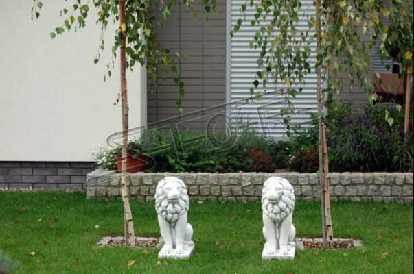 Löwe Gartenfigur Terrassen Dekorative Garten Skulptur Figuren Skulpturen