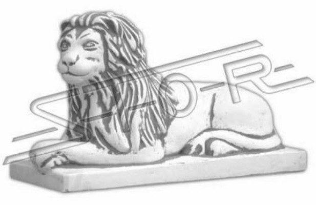 Löwe Liegend Statue Figur Garten Terrassen Dekoration Skulptur
