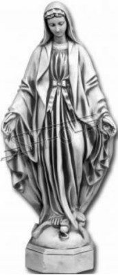 Mutter Jesus Maria Statue Grab Skulptur Heilige Figur Garten Deko