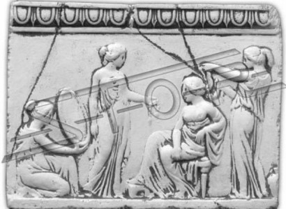 Relief Damen Antike Kunst Wandrelief Wand Bild Bilder Stein Platte