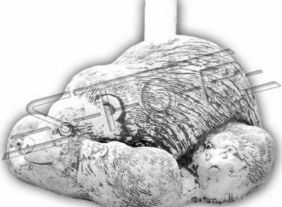 Schirm Beschwerer Sonnenschirm Sockel Fuß Igel Figur Garten