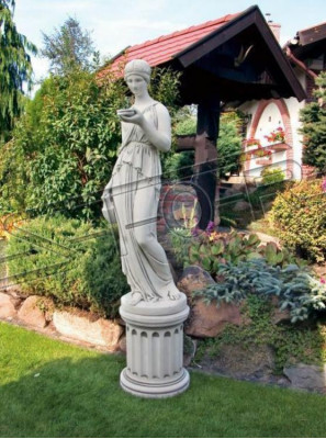 Sockel 59cm für Skulptur Design Figur Statue Garten Figuren Statuen
