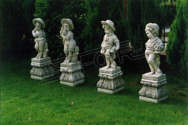 Sockel 27cm für Skulptur Design Figur Statue Garten Figuren Statuen