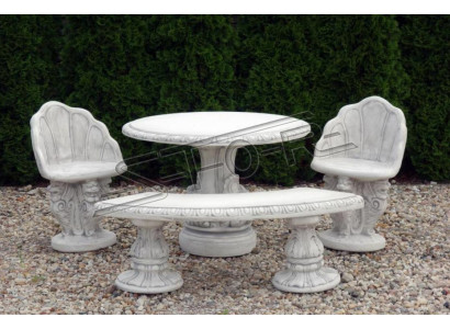 Stein Tisch Terrase Garten Dekoration Möbel Edles Antik Stil Design