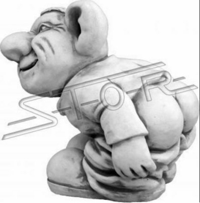 Troll 24cm Skulptur Design Figur Statue Garten Figuren Statuen