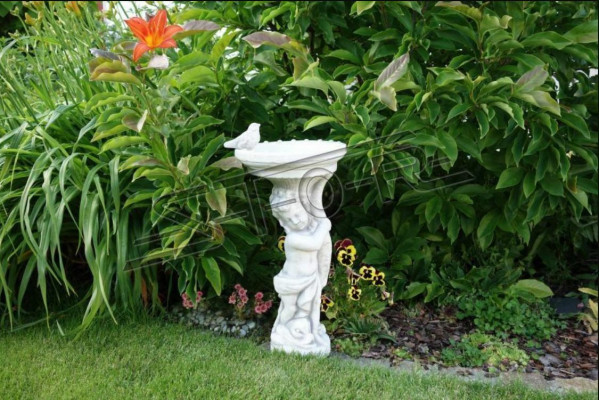 Vogel Dekor Tränke Skulptur Design Figur Statue Garten Figuren Statuen