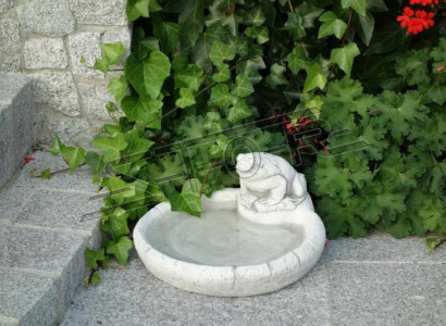 Vogel Tränke Skulptur Design Figur Statue Dekor Garten Figuren Statuen