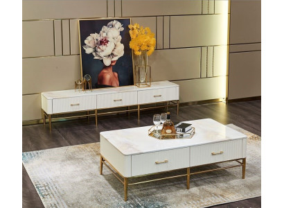 Couchtisch Sideboard 2tlg Wohnzimmer Möbel Tisch Lowboard Schrankwände Kommode