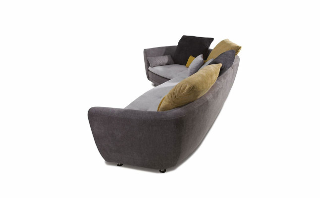 Design Ecksofa Rund Couch Polster Eck Garnitur Sofa Couchen Sofas