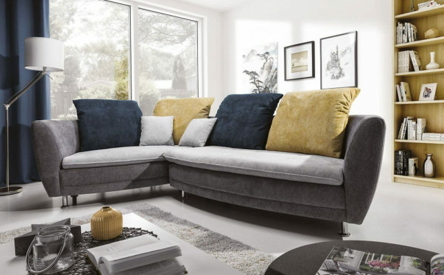 Design Ecksofa Rund Couch Polster Eck Garnitur Sofa Couchen Sofas