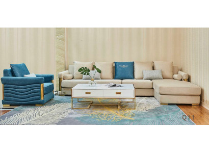 Eckgarnitur L Moderne Sofa Form Polster Sitz Ecke Couch Sessel Ecksofa