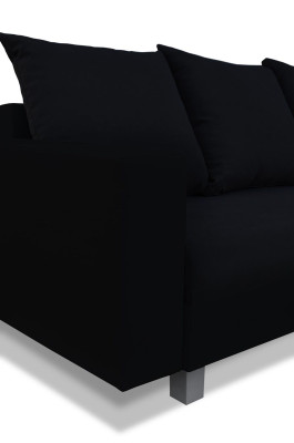 Ecksofa L-Form mit Puff Design Sofa Ecksofa Couch Polster Textil Sofas Neu