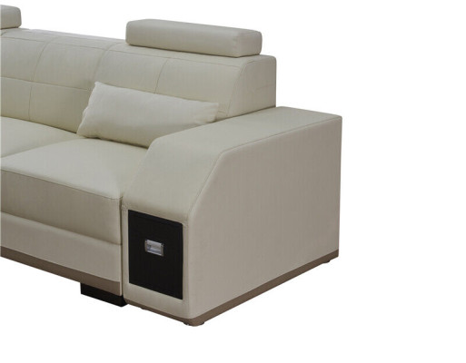 Ecksofa Ledersofa Big U Form Wohnlandschaft Sofa Couch Garnitur