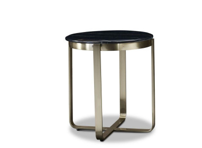 Runder Beistelltisch Couchtisch Edelstahl Luxus Möbel Wohnzimmer