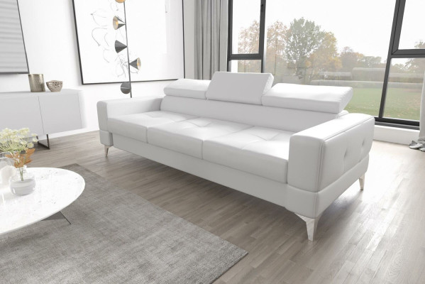 Dreisitzer Couch Polster Design Sofa Moderne 3er Sitz Zimmer Möbel Rosa Sofas