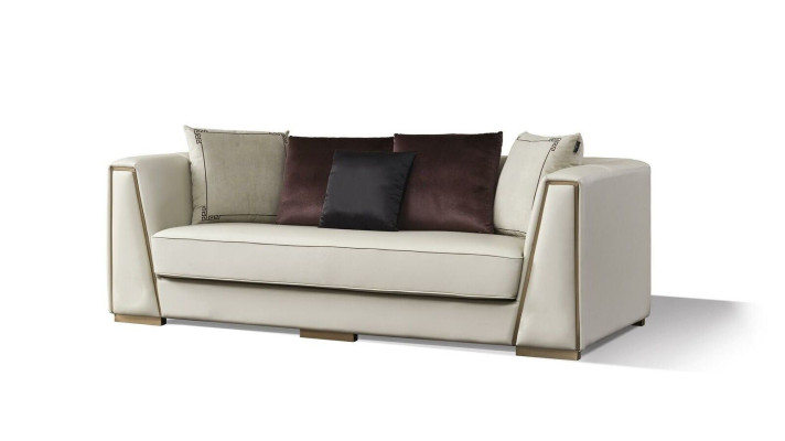 Dreisitzer Couch Polster Design Sofa Moderner 3er Sofas Zimmer Möbel