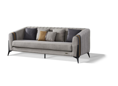 Sofagarnitur 3+1+1 Sitzer Set Design Sofas Polster Couchen Textil Leder