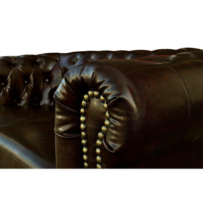 Chesterfield Sofagarnitur 3+2 Couch Polster Set Sofas Couchen Neu Sofa Leder
