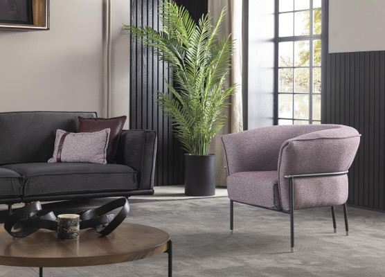 Italienische Stil Möbel Sofagarnitur Graue Couch Sofa Sitzpolster Loft 3tlg.