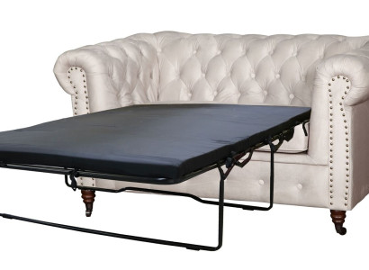Chesterfield 2 Sitzer Sofa Büro Couch mit Bettfunktion Sofas Couchen Zweisitzer
