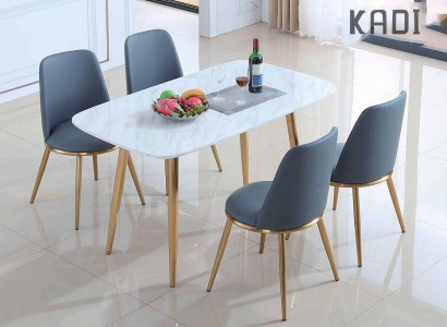 Komplett Set Esstisch + 4 Stühle Esszimmer Set Ess Gruppe Tische 5tlg