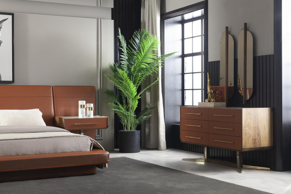 Luxus Sideboard Designer Kommode mit goldenen Füßen Kommoden Schrank