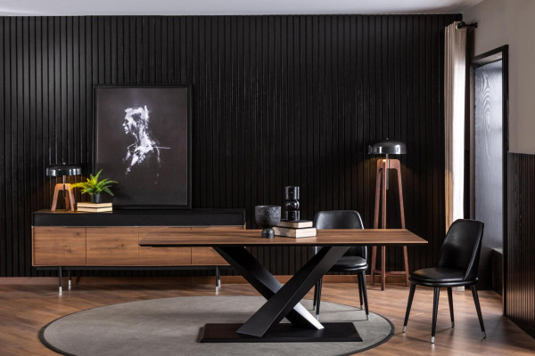 Esszimmer Garnitur Tische Esstisch 4x Stuhl Stuhlgruppe Tisch- & Stuhl-Sets
