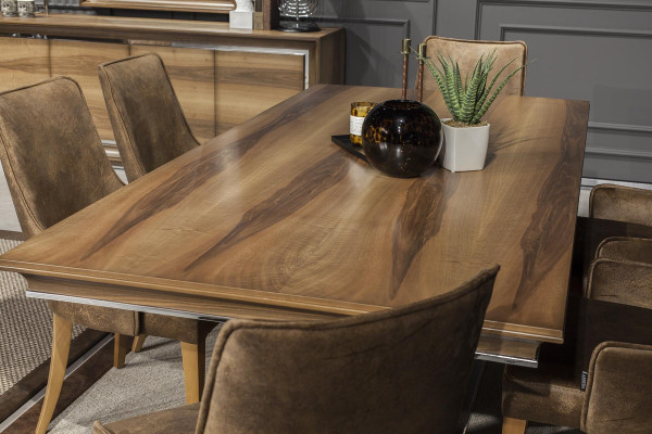 Luxus Esszimmer Garnitur Tisch 4x Lehnstuhl Anrichte Sideboard 5tlg