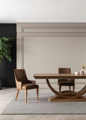 Luxus Esszimmer Garnitur Tisch 4x Lehnstuhl Anrichte Sideboard 5tlg