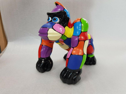 Designer Figur Statue Moderne Figuren Statuen Dekoration Deko Gorilla Garten Neu