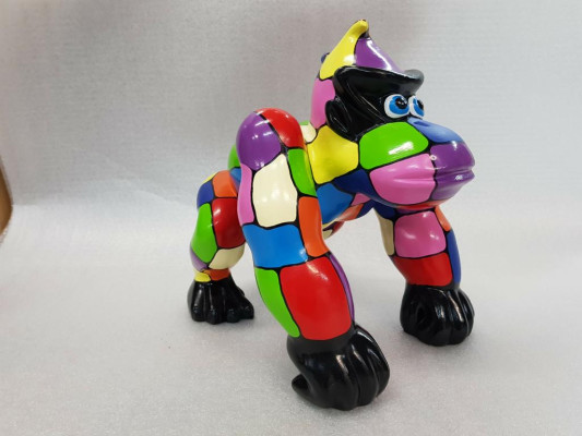 Designer Figur Statue Moderne Figuren Statuen Dekoration Deko Gorilla Garten Neu