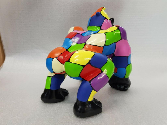 Designer Figur Statue Moderne Figuren Statuen Dekoration Deko Gorilla Garten Neu