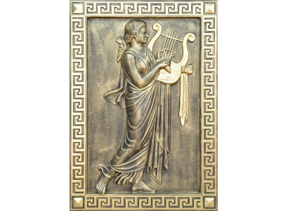 Musik Wandrelief Antik Stil Relief Wand Gemälde Antike Handarbeit Gott Bild Neu