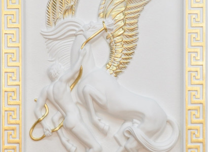 Pegasus Wandrelief Antik Stil Relief Wand Gemälde Antike Handarbeit Bild Pferd