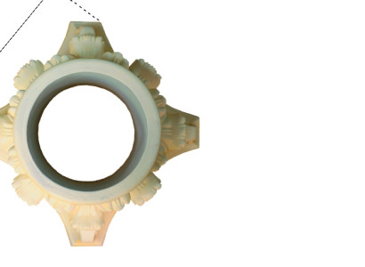 Säulen Fuß Umrandung Stand Fuß Rund Runder Neu Stütze für Säule Kreisform 9030